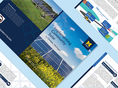 Report Design: Solar Energy Study design feasibility study infographic infographic design layout layout design print design solar energy