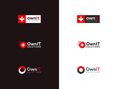 OwnIT logo design progress flag logo serious smart startup swiss