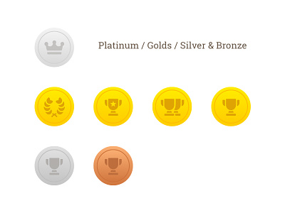 Awards for a wine project award bronze contest flat gold icon medals platinum silver ui ux vector wine