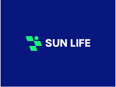 SunLife Logo Design branding graphic design green logo illustration instagram logo minimalism logo photoshop solar panel logo typography logo