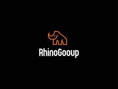 RhinoGooup Logo Design branding clothing illustration instagram logo logo design orange