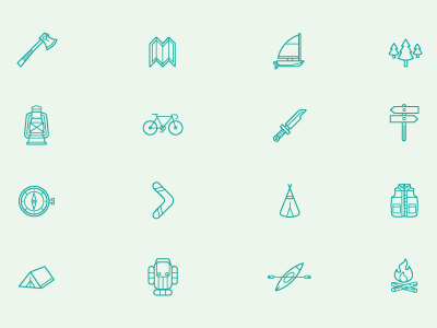 Camping Icons