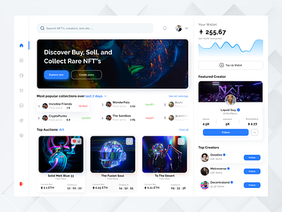 NFT Dashboard Design