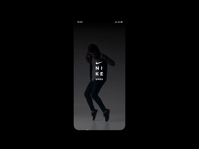 Nike Prototype black figma minimal mobile mobile app nike protopie prototype shoe testing ui