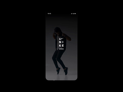 Nike Prototype black figma minimal mobile mobile app nike protopie prototype shoe testing ui