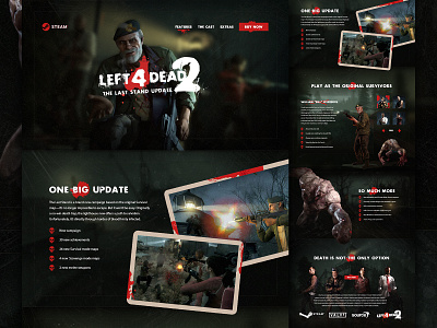 Left 4 Dead 2: The Last Stand - Mocktober 2020 gaming grit mocktober texture ui web design website zombies