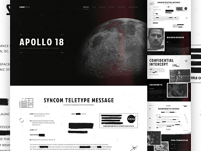 Lunar Truth apollo lunar mocktober movie space texture web design website