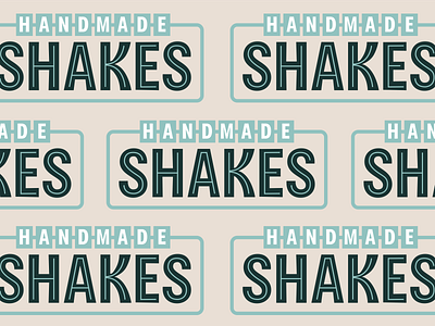 Handmade MilkShakes 50s 60s classic commercial custom type diner font handmade milkshake retro vintage vintage font