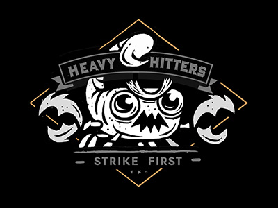 Heavy Hitters Sketch boxing graphic heavy hitters scorpion tshirt