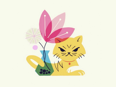 Cats don't smile cat flowers kitty meow