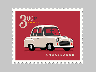 Ambassador ambassador british car india indian car stamp
