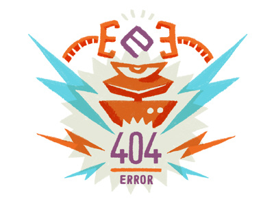 404 404 error icon lazers robot