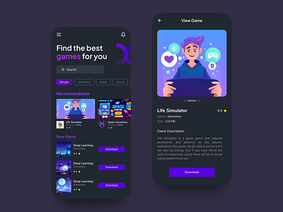 Marketplace Game | Dark Mode Style