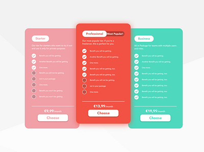 Pricing Table #xddailychallenge adobexddailychallenge dailychallenge dailyui design ui uiux xddailychallenge xddc