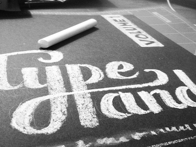 Type Hand chalk chalkboard handlettering publication