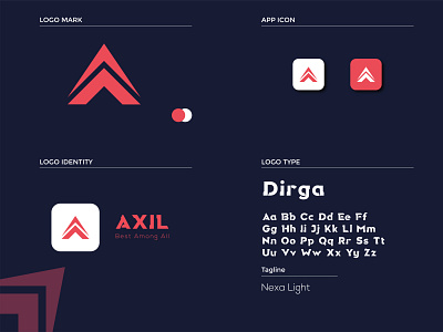 Axil Logo Design design flat graphic design icon illustration illustrator logo logodesign minimal vector