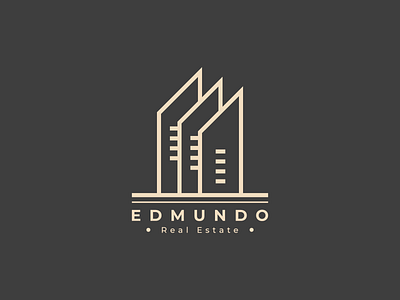 Edmundo design graphic design illustration illustrator logo logodesign minimal real estate logo vector vintage vintage logo