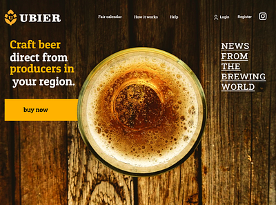 Ubier_ Craft Beer branding design icon logo ui ux