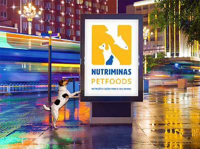 Nutriminas Pet food branding design graphic design icon illustration logo typography vector