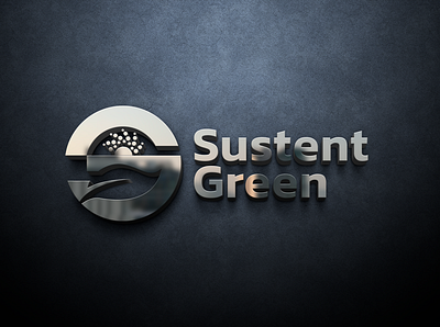 Sustent Green art branding design flat graphic design icon illustration logo logo design minimal typography ui ux vector web