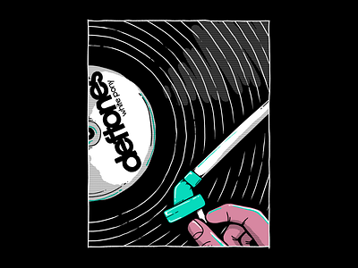 Deftones – White Pony album art band deftones digital drawing drawing illustration music photoshop record record player rock turntable vinyl vinyl record