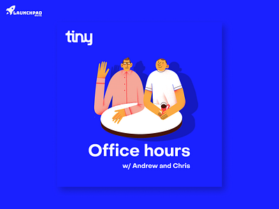 Tiny hours with Chris and Andrew branding design illustration podcast podcast art typogaphy vector