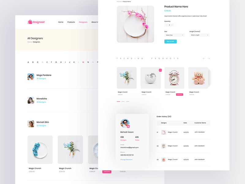 E-commerce Website Inner Pages cards clean colorful design e commerce ecommerce interace minimal mockup online shopping redesign shop shop design trend ui ux web website