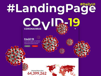 Covid-19 Landing Page | Infographics | DailyUI 003