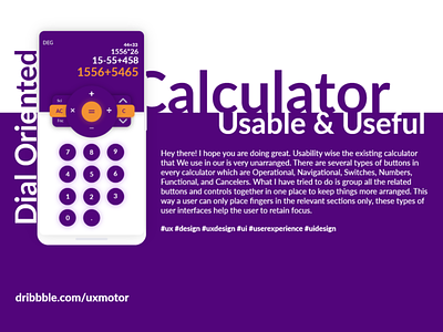 Dial based calculator | DailyUI app dailyui dailyui004 design mockups typography ui user experience user interface design ux