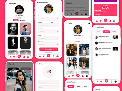 Social Networking App for models