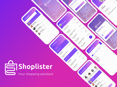 Shoplister 1 branding dashboard data design graphic design logo mobile app shop shoping app ui ux