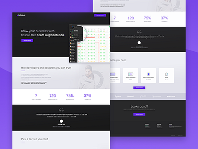 10Clouds - Landing Page 10clods augmentation bachanek kamil landing page team web