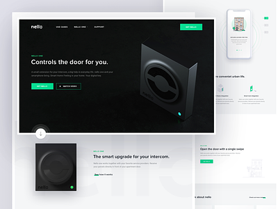 Nello - Homepage Design 10clouds bachanek device homepage intercom kamil landing page product
