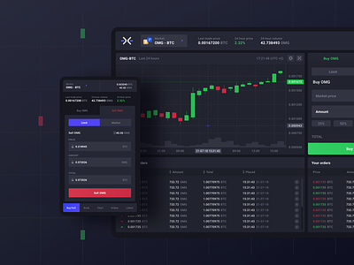 GO.Exchange - Trading Dashboard 🌈 10clouds app bachanek chart crypto cryptocurrency design exchange finance kamil trading web