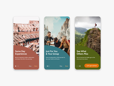 Daily UI 023 – Onboarding for Travel App