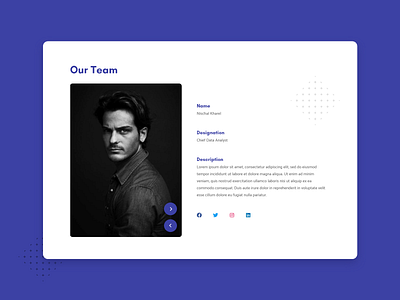 Our Team Section branding company concept dribbble flat design minimal nepal patterns social team teamwork ui website website design