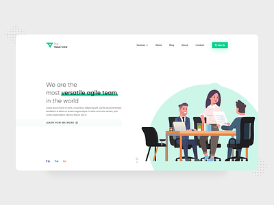 Landing Page Design for The Value Crew