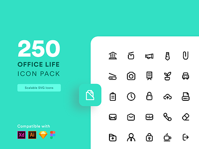 Office Life Icon Set icon icon design iconography icons iconset interface lines minimal nepal office outline outline icons set ui vector visual design