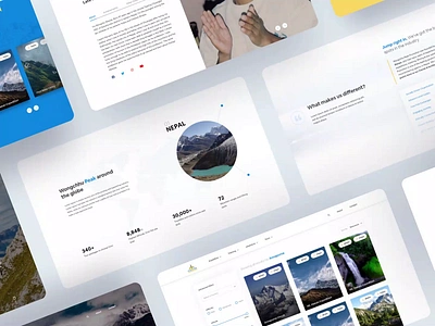 Wongchhu Peak Website Design annapurna design landing minimal mountain mountains nepal nepali travel travel app traveling ui ux video