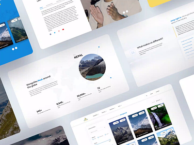 Wongchhu Peak Website Design annapurna design landing minimal mountain mountains nepal nepali travel travel app traveling ui ux video