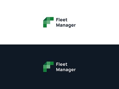 Fleet Manager Logo branding cross platform design dribbble f flat design fleet illustration logistics logo logo design manager minimal nepal truck vector