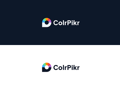 ColrPikr Logo branding color colorful design design tool dribbble flat design illustration logo logo design minimal nepal picker productivity rainbow tool vector web app