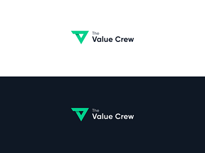 The Value Crew - Logo Design agency agency logo branding crew design dribbble flat design green illustration logo logo design minimal nepal startup v vector