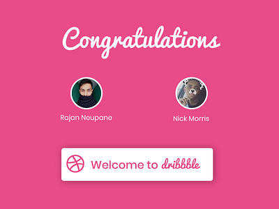Welcome to Dribbble congrats dribbble dribbble invite giveaway invite winners