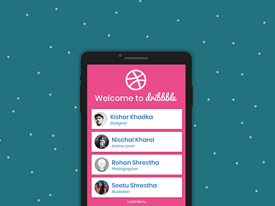 Welcome to Dribbble ||| debut dribbble mobile nepal welcome