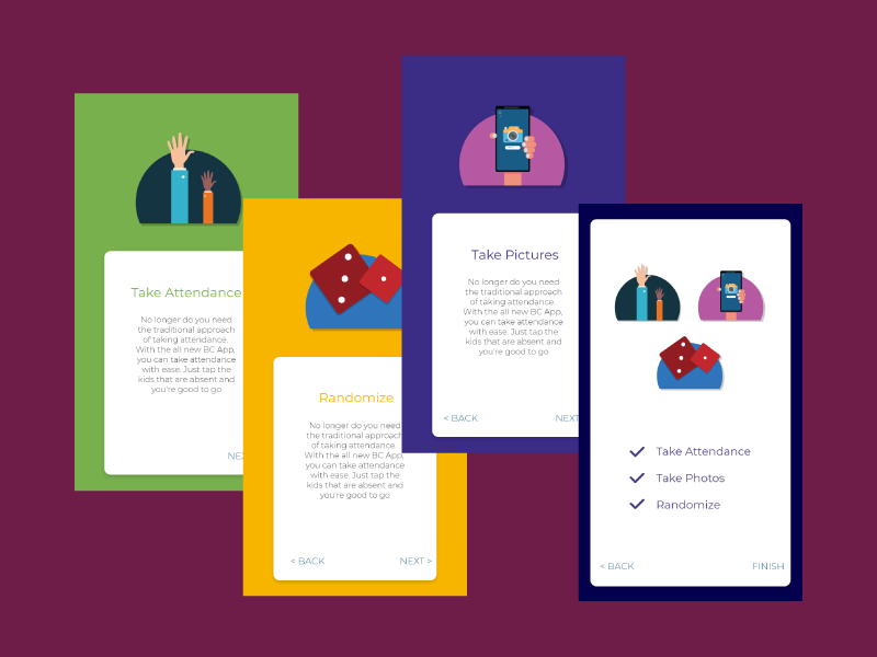 Getting Started Screen nepali education flat design mobile app mobile minimal nepal karkhana