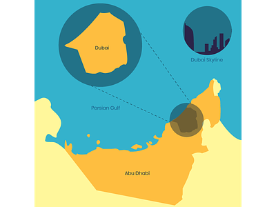 Abu Dhabi Map abudhabi dubai globe map middle east minimal skyline