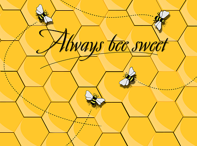 Bee sweet bee design illustration vector