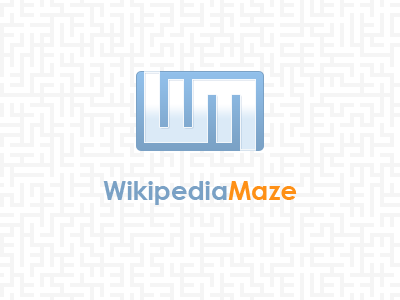 WikipediaMaze Logo blue logo orange