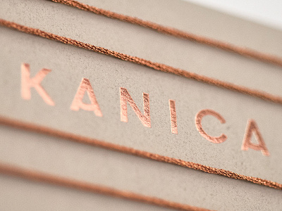 Kanica | Weaving Art branding custom design foil identity logo logotype print weaving art typography